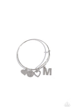 Load image into Gallery viewer, Making It INITIAL - M - Silver Bracelet