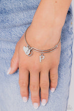 Load image into Gallery viewer, Making It INITIAL - Silver - P Bracelet