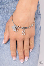 Load image into Gallery viewer, Making It INITIAL - S - Silver Bracelet