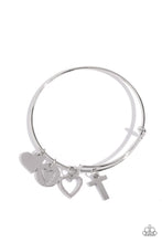 Load image into Gallery viewer, Making It INITIAL - T - Silver Bracelet