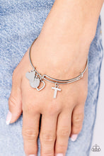 Load image into Gallery viewer, Making It INITIAL - T - Silver Bracelet