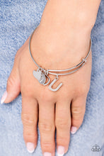 Load image into Gallery viewer, Making It INITIAL - Silver - U Bracelet