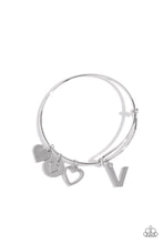 Load image into Gallery viewer, Making It INITIAL - Silver - V Bracelet