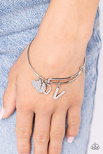 Load image into Gallery viewer, Making It INITIAL - Silver - V Bracelet