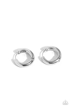 Load image into Gallery viewer, Simply Sinuous - Silver Hinge Hoop Earrings
