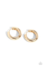 Load image into Gallery viewer, Simply Sinuous - Gold Hinge Hoop Earrings