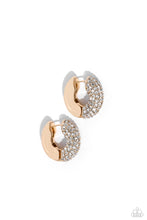 Load image into Gallery viewer, Combustible Confidence - Gold Hinge Hoop Earrings
