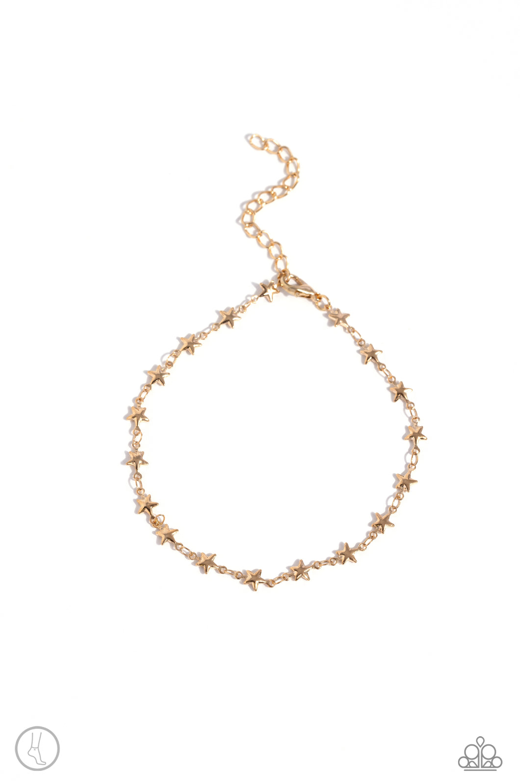 Starry Swing Dance - Gold Anklet