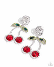Load image into Gallery viewer, Cherry Picking - Red Post Earrings