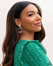 Load image into Gallery viewer, Cherry Picking - Red Post Earrings