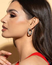 Load image into Gallery viewer, Glowing Praise - White Hinge Hoop Earrings