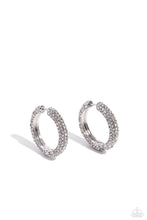 Load image into Gallery viewer, Glowing Praise - White Hinge Hoop Earrings