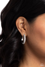 Load image into Gallery viewer, Glowing Praise - White Hinge Hoop Earrings