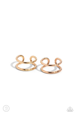 Metallic Moment - Gold Earrings