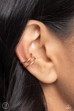 Load image into Gallery viewer, Metallic Moment - Gold Earrings