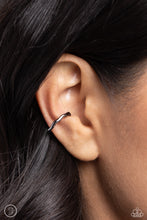 Load image into Gallery viewer, Enigmatic Echo - Black Gunmetal Cuff Earrings