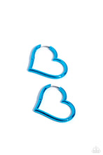 Load image into Gallery viewer, Loving Legend - Blue Hinge Hoop Earrings