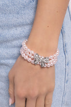 Load image into Gallery viewer, How Do You Do? - Pink Stretchy Bracelet