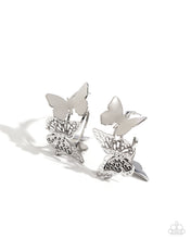 Load image into Gallery viewer, No WINGS Attached - Silver Hoop Earrings