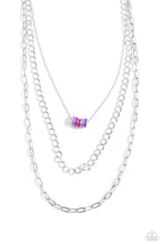 Load image into Gallery viewer, Colorful Cadet - Purple Necklace