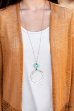 Load image into Gallery viewer, Optical Illusion - Blue Necklace
