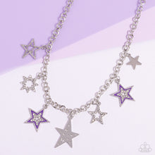 Load image into Gallery viewer, Starstruck Sentiment - Purple Necklace