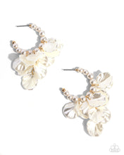 Load image into Gallery viewer, Frilly Feature - Gold Hoop Earrings