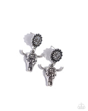 Load image into Gallery viewer, Longhorn Lure - Silver Post Earrings