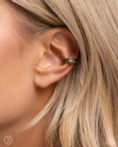 CUFF Call - Brass Earrings