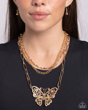 Load image into Gallery viewer, Winged Wonder - Gold Necklace