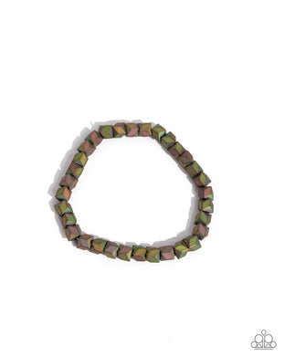 Faceted Finale - Multi Stretchy Bracelet