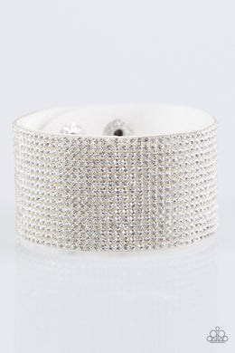 Roll With The Punches - White Bracelet