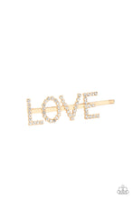 Load image into Gallery viewer, All You Need Is Love - Gold Bobby Pin
