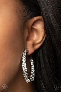 GLITZY By Association - Gunmetal Earrings
