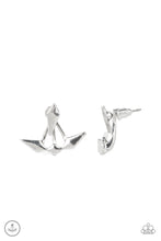 Load image into Gallery viewer, Metal Origami - Silver Earrings