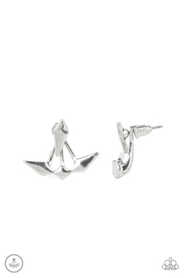 Metal Origami - Silver Earrings