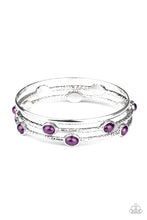 Load image into Gallery viewer, Bangle Belle - Purple Set of Bracelets