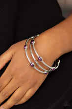 Load image into Gallery viewer, Bangle Belle - Purple Set of Bracelets