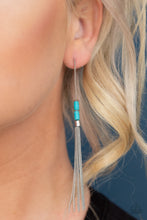Load image into Gallery viewer, Windblown - Blue Post Earrings