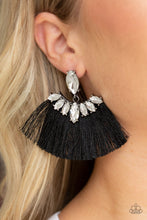 Load image into Gallery viewer, Formal Flair - Black Post Earrings
