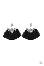 Load image into Gallery viewer, Formal Flair - Black Post Earrings