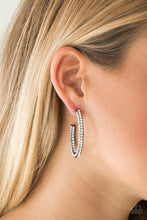 Load image into Gallery viewer, Big Winner - Black Gunmetal Hoop Earrings