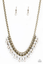 Load image into Gallery viewer, You May Kiss the Bride - Brass Necklace
