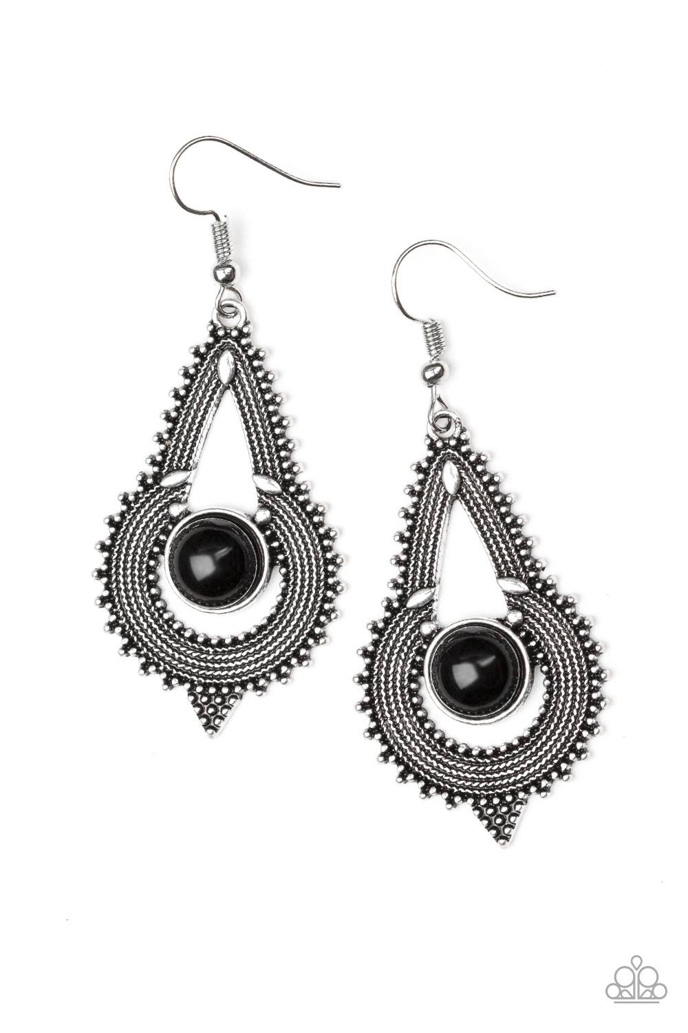 Zoomin Zumba - Black Earrings