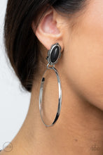 Load image into Gallery viewer, At Long LASSO - Black Clip-On Earrings
