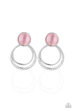 Load image into Gallery viewer, Glow Roll - Pink Post Earrings