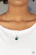 Load image into Gallery viewer, Stylishly Square - Green Necklace