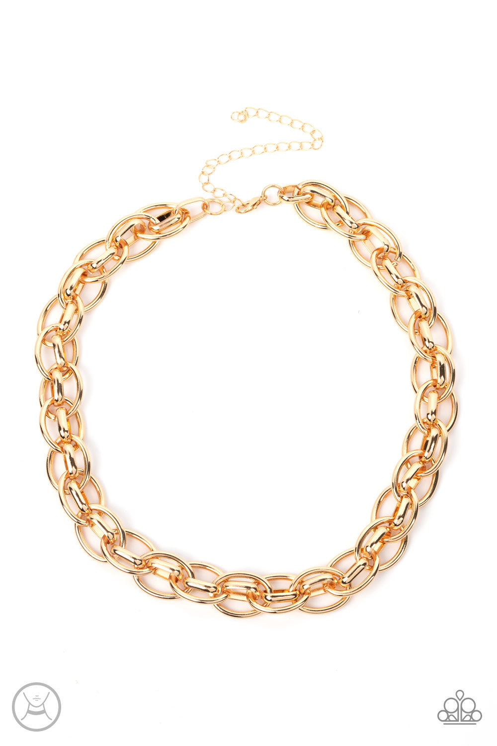 Tough Crowd - Gold Choker Necklace
