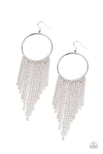 Load image into Gallery viewer, Streamlined Shimmer - White Earrings
