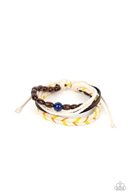 Hipster Hideaway - Blue Sliding Knot Bracelet